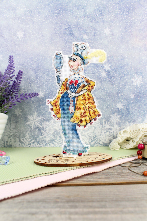 Cross Stitch Kit “Second Sister” Portrait Design, 16 × 8 cm, MP Studia, Beginner-Friendly Embroidery Project