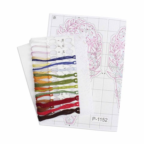 Cross Stitch Kit, Taste of Autumn Design, 17 × 8 cm, Warm Autumn Colors, MP Studia