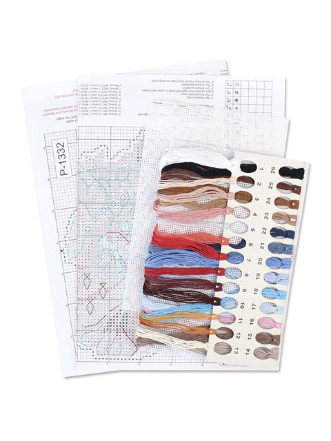 Cross Stitch Embroidery Kit “Left With Nothing,” 19 x 13 cm, MP Studia, 26-Color Threads, Plastic Canvas, Pattern & Needle