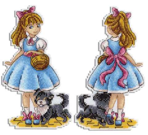 Cross Stitch Embroidery Kit with Color Chart, Aida Canvas, Cotton Threads, Needle & Instructions, MP Studia