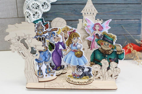 Cross Stitch Embroidery Kit with Color Chart, Aida Canvas, Cotton Threads, Needle & Instructions, MP Studia