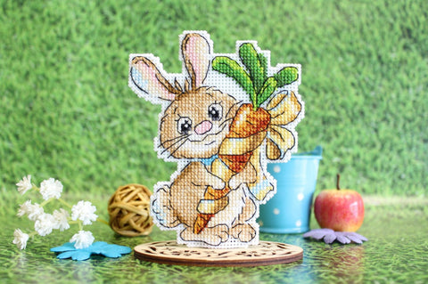 Cat Cross Stitch Kit with Fluffy Cat Design, MP Studia, Cotton Aida Fabric, Embroidery Threads, Needle and Instructions