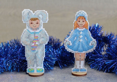 Christmas Bunny Boy Cross Stitch Kit, MP Studia Holiday Design for Beginners and Advanced Stitchers, Framing Project