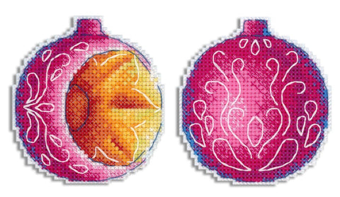 MP Studia Day and Night Cross Stitch Kit, Complete Set with Aida Canvas, Cotton Floss, Needle and Color Chart