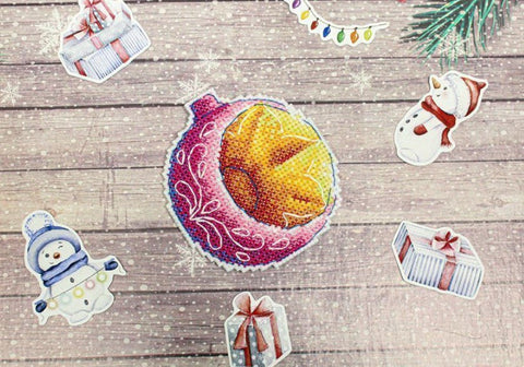 MP Studia Day and Night Cross Stitch Kit, Complete Set with Aida Canvas, Cotton Floss, Needle and Color Chart