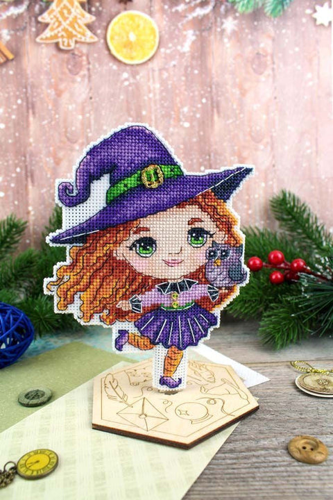 Magic Character Counted Cross Stitch Kit, MP Studia, Aida Canvas, Multicolor Design, Beginner-Friendly Embroidery Craft Set