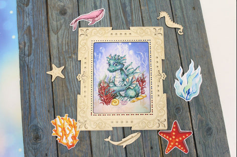 Cross Stitch Kit Lighthouse by the Sea, MP Studia, Aida Canvas, Cotton Floss, Needle, Color Chart and Instructions
