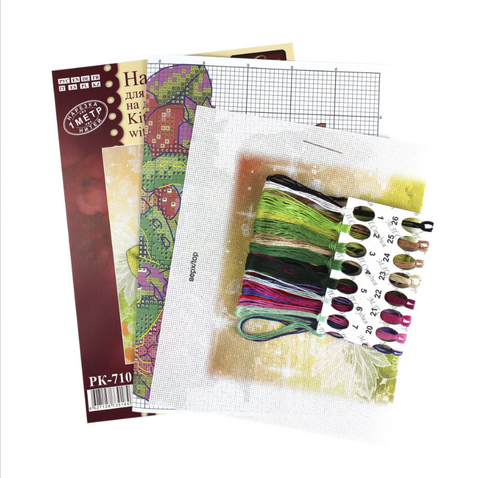 Cross Stitch Kit Guardian of the Earth, MP Studia, 13×12 cm, Aida Fabric, Cotton Threads, Needle and Chart