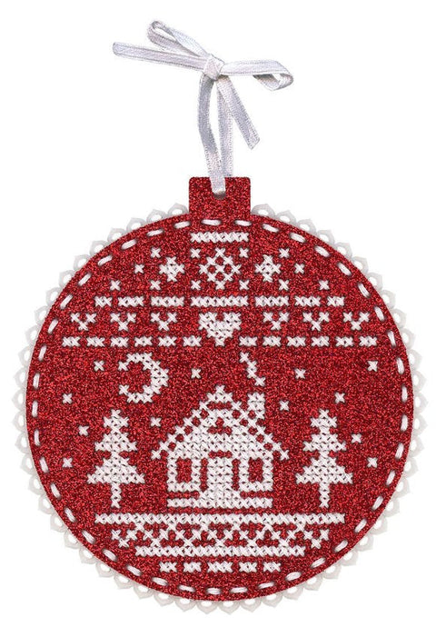 Cross Stitch Kit Forest House Landscape, MP Studia, Aida Fabric, Cotton Threads, Needle, Pattern and Instructions