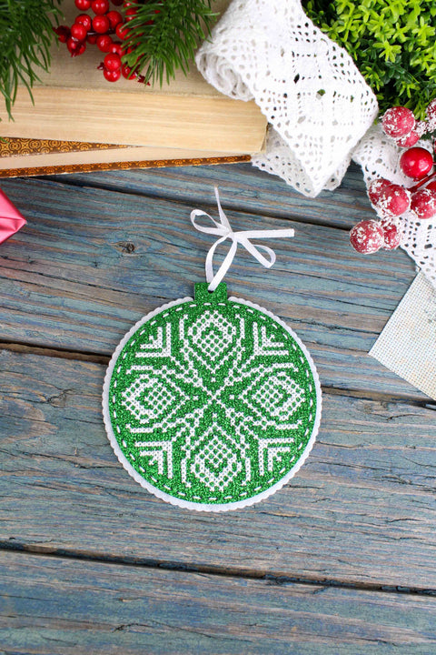 Cross Stitch Kit with Pine Tree Motif and Prepared Pattern, MP Studia, Nature-Inspired Home Decor Embroidery