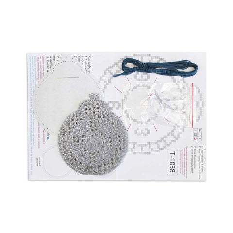 Cross Stitch Kit Nearly Midnight New Year Ornament, MP Studia, 13×11 cm Christmas Holiday Decoration DIY Craft Set