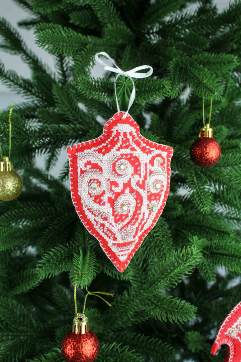 Cross Stitch Embroidery Kit with Winter Frost and Lantern Design, MP Studia, Winter Home Decor Craft Set
