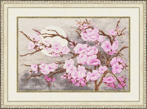 MG012 Sakura Branch Cross Stitch Kit from Golden Fleece