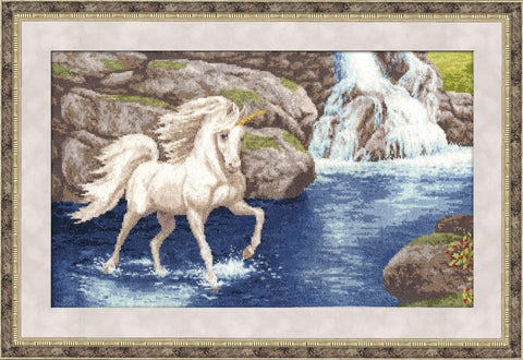 F020 Unicorn Cross Stitch Kit from Golden Fleece