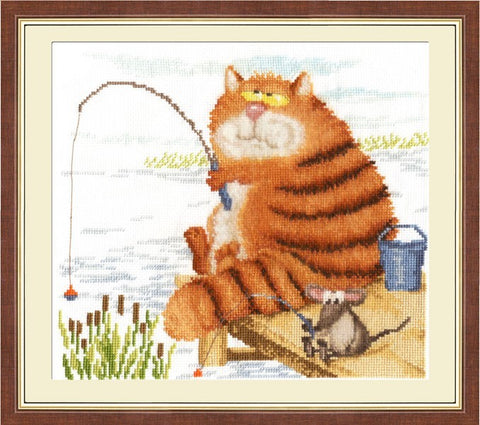 VK010 Fishermans Cross Stitch Kit from Golden Fleece