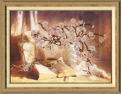 RT006 Blooming Sakura Cross Stitch Kit from Golden Fleece