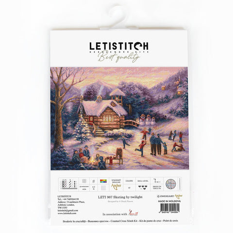 Skating by twilight SLETI967 - Cross Stitch Kit