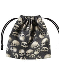 Skull Fullprint Dice Bag black and gray