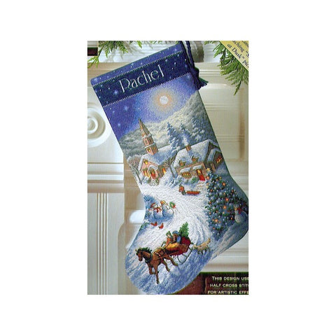 Slegh Ride Stocking (41 cm) - Cross Stitch Kit by DIMENSIONS