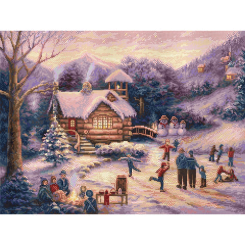 Skating by twilight SLETI967 - Cross Stitch Kit