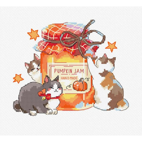 Cross Stitch Embroidery Kit 14x12 cm, LetiStitch, Zweigart Aida 16ct, 100% Cotton Anchor Threads, Intermediate Pattern