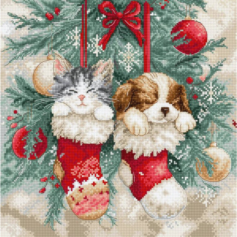 Christmas Cross Stitch Kit Christmas Naps Letistitch