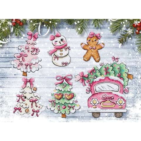 Christmas Cross Stitch Ornament Kit Letistitch Sweetmas