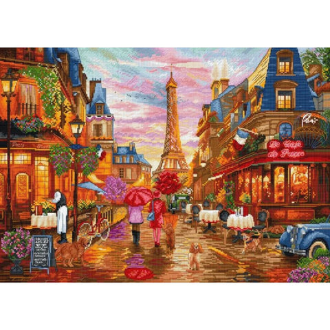 Paris After Rain Cross Stitch Kit Letistitch