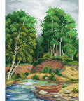 Cross Stitch Kit On the River Bank SM-132