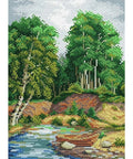 Cross Stitch Kit On the River Bank SM-132