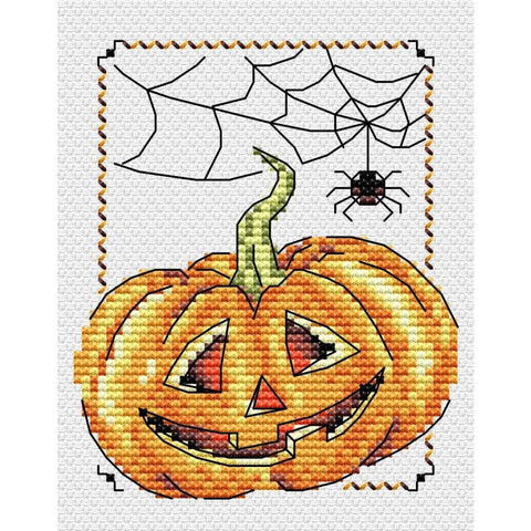 Cross Stitch Kit Smiling Pumpkin SM-293