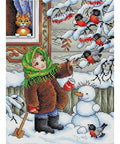 Cross Stitch Kit Winter Walk SM-320