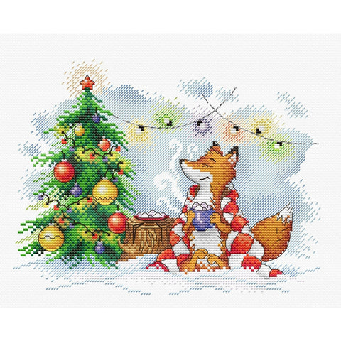 Cross Stitch Kit New Year Lights SM-323