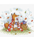 Cross Stitch Kit Autumn Tea SM-324