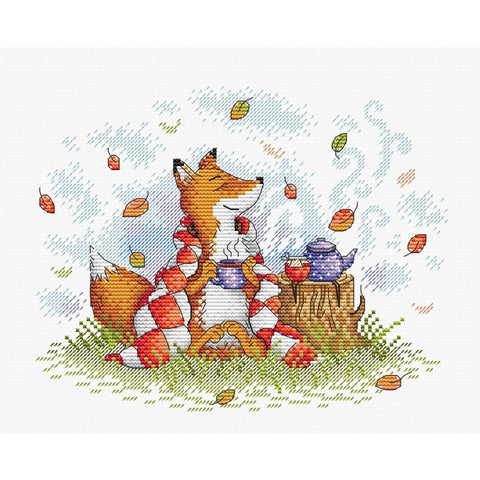 Cross Stitch Kit Autumn Tea SM-324