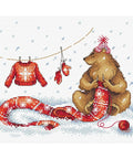 Cross Stitch Kit Time to Wrap Up Warm! SM-328