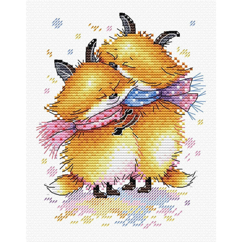 Cross Stitch Kit Warmer Together SM-351