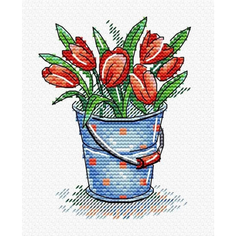 Cross Stitch Kit Tulip Freshness SM-377