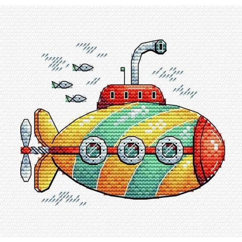 Cross Stitch Kit Cheerful Diving SM-378