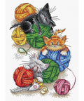 Cross Stitch Kit Mischievous Friends SM-387