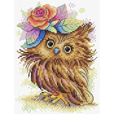 Cross Stitch Kit Charming Owl SM-396