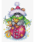 Cross Stitch Kit Mouse's Holiday SM-430