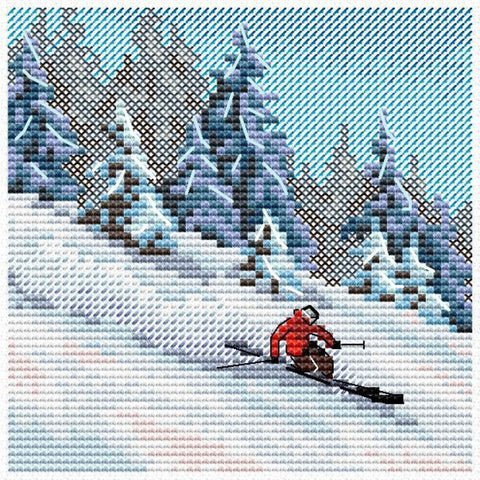 Mountain Landscape Cross Stitch Kit