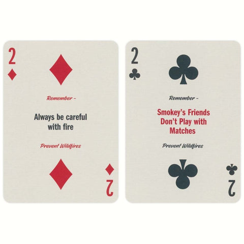 Smokey Bear playing cards Art of play