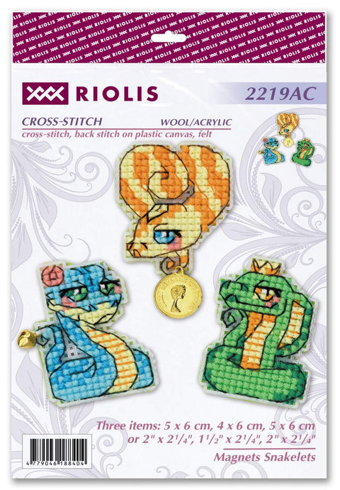 Snakelets. Cross Stitch kit by RIOLIS Ref. no.: 2219AC