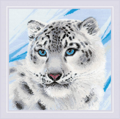 Snow Leopard cross stitch kit by RIOLIS Ref. no.: 1886