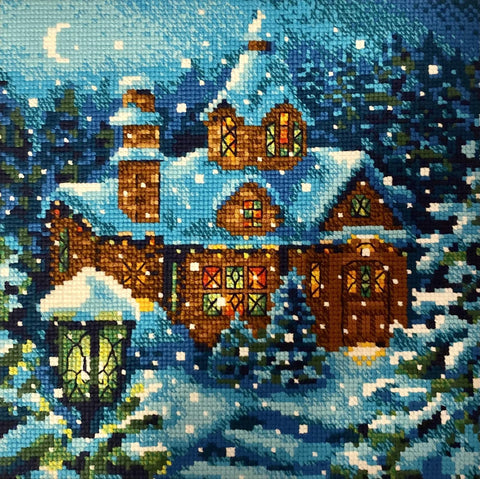 Snowfall in the Forest. Cross Stitch kit by RIOLIS Ref. no.: 2029