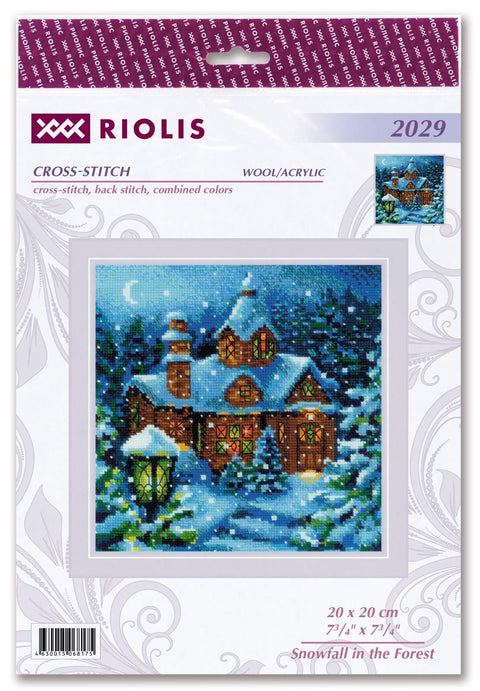 Snowfall in the Forest. Cross Stitch kit by RIOLIS Ref. no.: 2029