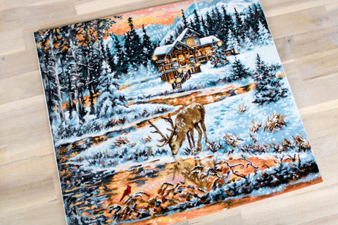 Snowy Cabin SBU4022 - Cross Stitch Kit