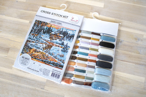 Snowy Cabin SBU4022 - Cross Stitch Kit